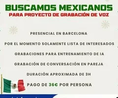 Proyecto de grabación de voz para Españoles y Mexicanos - 2