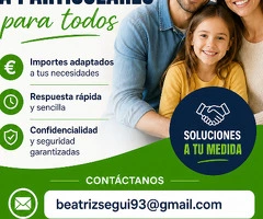 Oportunidades de financiación y préstamos: un mensaje importante para todas las personas y empresas.