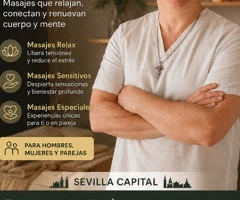 TE APETECE UN MASAJE RELAX Y SENSITIVO EN SEVILLA ECONOMICO