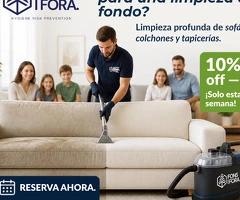 Reserva hoy, limpiamos hoy. ¡10% de descuento esta semana!