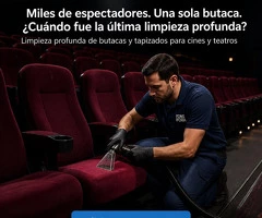 La higiene de tu sala empieza por los asientos. Nosotros nos encargamos.