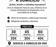Masajes a domicilio