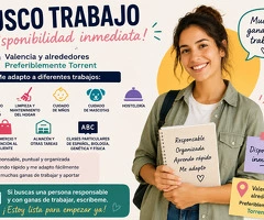🚨 BUSCO TRABAJO EN VALENCIA Y ALREDEDORES | DISPONIBILIDAD INMEDIATA 🚨