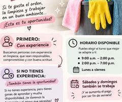 Oferta trabajo inmediato
