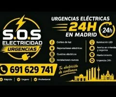 Electricista de urgencia en Madrid 24h