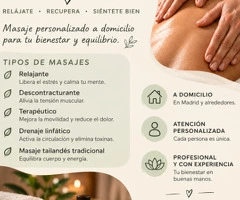 Fisioterapia y masajes a domicilio