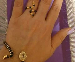 Conjunto pulsera y anillo serpiente
