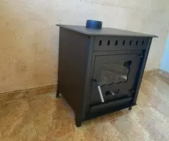 Estufa de leña con salida de humos por Arriba - 2