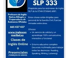 Clases individuales de Inglés para SLP2, SLP3 (STANAG 6001)