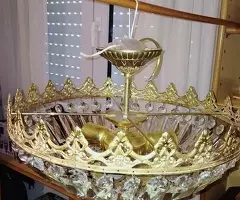 LÁMPARA  DE  CRISTAL  DE  ROCA  35  € - 3