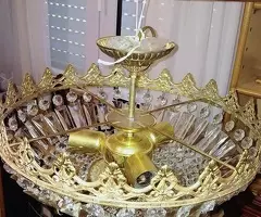 LÁMPARA  DE  CRISTAL  DE  ROCA  35  € - 5