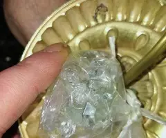 LÁMPARA  DE  CRISTAL  DE  ROCA  35  € - 10