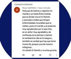 Sanador gallego les  ofrece eficaces y serias Consultas presenciales y a la distancia por WhatsApp - 9