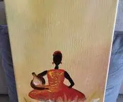 Conjunto de cuadros de galería estilo africano - 3