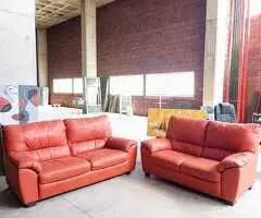 Sofá de 2 plazas y sofá de 3 plazas de polipiel