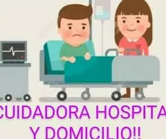 AUXILIAR DE AYUDA A DOMICILIO POR HORAS Y EXTERNA.