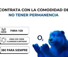 Fibra y móvil o2 sin permancia