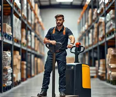 Empaquetadores y carretilleros para almacén