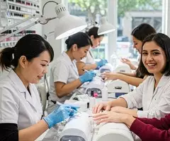 Manicuristas para estudio de uñas
