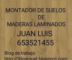 montaje de suelos de maderas laminados
