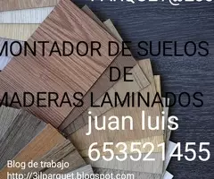 montaje de suelos de maderas laminados