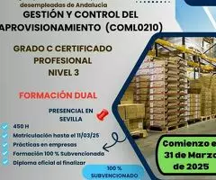 CERTIFICADO PROFESIONAL GESTIÓN Y CONTROL DEL APROVISIONAMIENTO (COML0210)