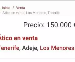 Ático en venta en los Menores Adeje