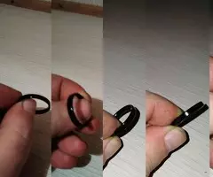 ANILLO  NEGRO  NUEVO  5  € - 4