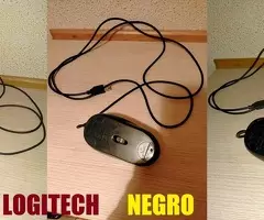 RATÓN  BLANCO  HP  Y  RATÓN  NEGRO  LOGITECH  8  € - 3