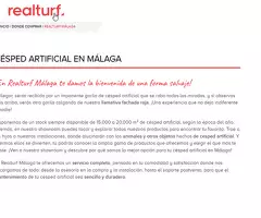 Césped Artificial Málaga Realturf