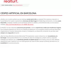 Césped Artificial Realturf Barcelona