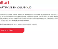 Césped Artificial Valladolid Realturf