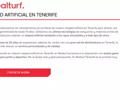 Césped artificial en Tenerife Realturf