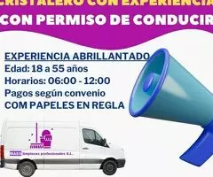 Buscamos a un Chico CON CARNET DE CONDUCIR