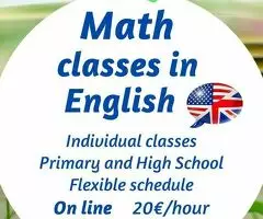 Private Online Math Classes, €20/hour