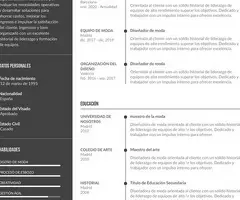 Currículum/carta de presentación