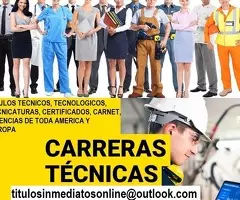 TITULOS TECNICOS CERTIFICADOS Y LICENCIAS