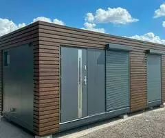 Contenedor de oficina 5x2.20 con sanitarios - Nuevo