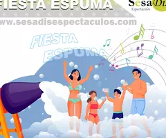 Cañón de espuma. Fiesta de la espuma