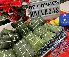 Hallacas con el verdadero sabor del llano venezolano. Todos los domingos. Pedidos al 677 75 26 47